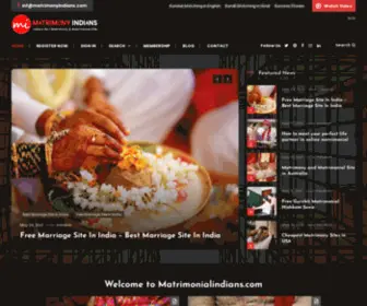 Matrimonialindians.com(Matrimonialindians) Screenshot