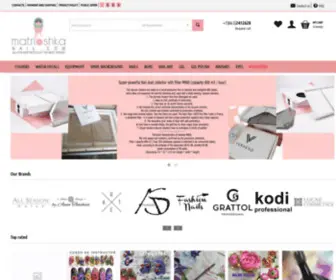 Matrioshkanail.com(The largest selection of professional nail products) Screenshot