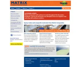 Matrix-Composites.co.uk(Matrix Composites UK) Screenshot