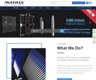 Matrix-Display.com(Shenzhen Matrix Displays Co) Screenshot
