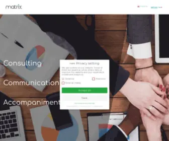 Matrix-GMBH.de(Die matrix Gruppe ist Beratung & Agentur für Menschen mit Mission. Unsere Themen) Screenshot