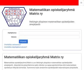 Matrix-RY.fi(Matrix ry) Screenshot