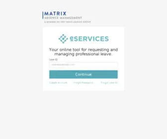 Matrixabsence.com(EServices) Screenshot