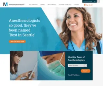 Matrixanesthesia.com(Matrix Anesthesia) Screenshot