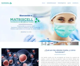 Matrixcellsalud.com(Soluciones innovadoras al servicio de la salud de los pacientes) Screenshot