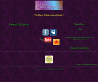 Matrixcoffeehouse.com(The Matrix Coffeehouse) Screenshot