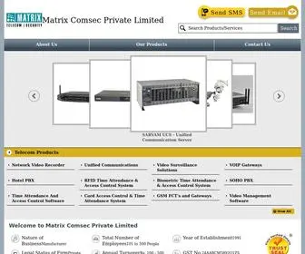 Matrixcomsec.co(Matrix Comsec Private Limited) Screenshot