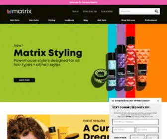 Matrix.com(Professional Hair Care & Salon Services) Screenshot