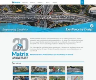 MatrixDesigngroup.com(Matrix Design Group) Screenshot