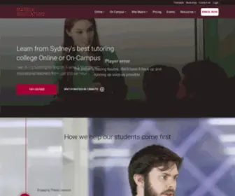 Matrix.edu.au(High School Tutoring College for English) Screenshot