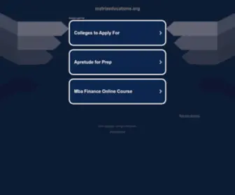 Matrixeducations.org(Matrixeducations) Screenshot