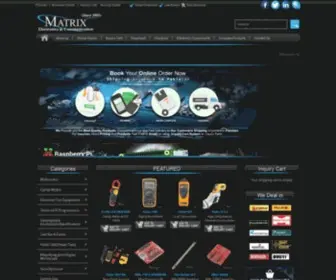 Matrixelectronic.com(MATRIX ONLINE STORE) Screenshot