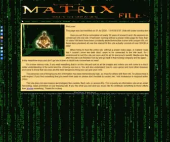 Matrixfiles.com(Matrix Files) Screenshot