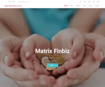 Matrixfinbiz.com(Matrix Finbiz Pvt Ltd) Screenshot