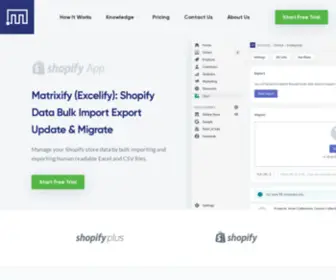 Matrixify.app(Shopify Data Bulk Import Export Update & Migrate) Screenshot