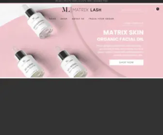 Matrixlashcosmetics.com(Beautiful brows and lovely lashes) Screenshot