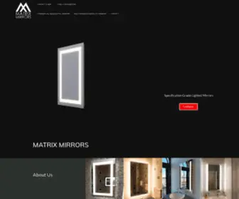 Matrixmirrors.com(High Quality Lighted Vanity Mirrors) Screenshot