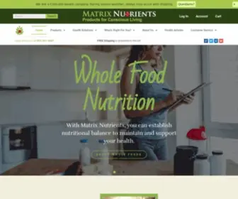 Matrixnutrients.com(Matrix Nutrients) Screenshot