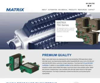 Matrixpneumatix.com(Matrix Pneumatics) Screenshot