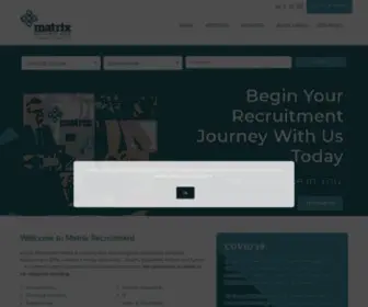 Matrixrecruitment.ie(Matrix Recruitment) Screenshot
