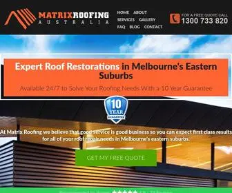 Matrixroofing.com.au(Matrix Roofing Australia) Screenshot