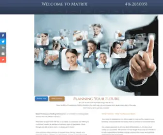 Matrixstaffingsolution.com(Matrix Professional Staffing Solutions Inc) Screenshot