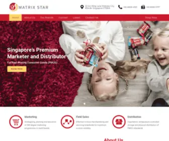 Matrixstar.com.sg(MATRIX STAR MARKETING PTE LTD) Screenshot