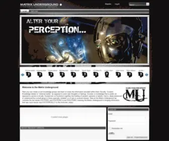 Matrixunderground.com(The ultimate solution for your online community) Screenshot