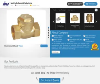 Matrixvalves.co.in(Matrix Industrial Corporation) Screenshot
