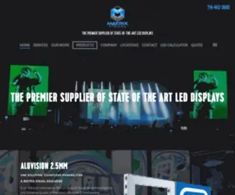 Matrixvisual.com(LED Video Wall) Screenshot