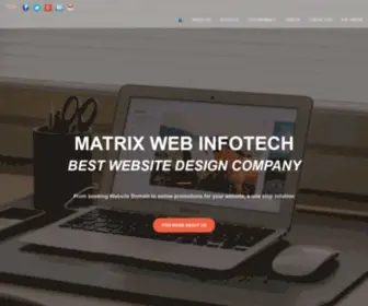 Matrixwebinfotech.com(IT Company in Udaipur) Screenshot