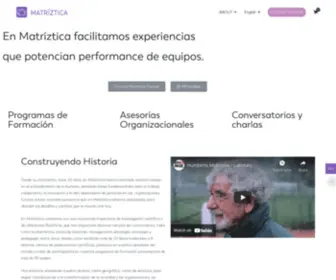 Matriztica.org(Matríztica) Screenshot