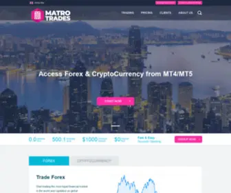 Matrotrades.com(Start trading Forex (FX)) Screenshot
