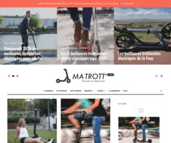 Matrott.com(Ma Trott' vous propose du contenu exclusif sur l'univers de la trottinette) Screenshot