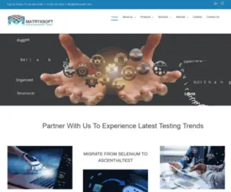 Matryxsoft.com(Robust Automation Testers) Screenshot