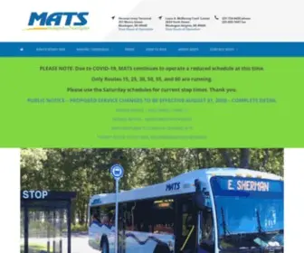 Matsbus.com(Muskegon Area Transit System) Screenshot