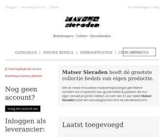 Matser-Sieraden.nl(Matser sieraden) Screenshot