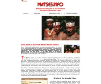 Matses.info(The Matses or Mayoruna tribe) Screenshot