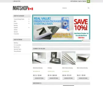 Matshop.ca(MatShop Art Supplies Canada) Screenshot