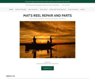 Matsreelrepair.com(Mat's Reel Repair and Parts) Screenshot