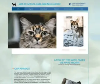 Matsuanimalshelter.com(Mat-Su Animal Care and Regulation) Screenshot