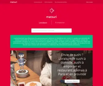 Matsuri.fr(Matsuri restaurateur japonais éco) Screenshot