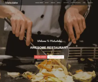 Matsutakerestaurant.com(Matsutake) Screenshot