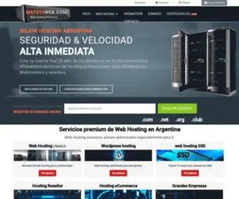 Matsysweb.com(Mejores web hosting Argentina Julio 2020) Screenshot