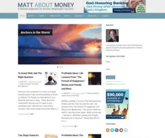 Mattaboutmoney.com(Matt About Money) Screenshot