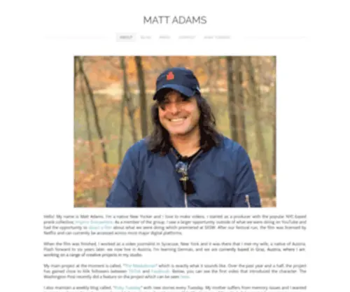Mattadamsapple.com(MATT ADAMS) Screenshot