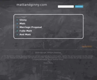 Mattandginny.com(Matt & Ginny) Screenshot