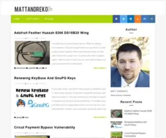 Mattandreko.com(Matt Andreko) Screenshot