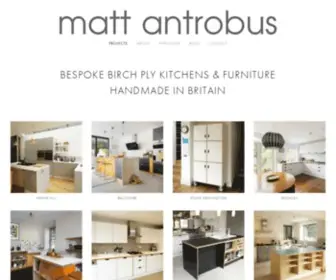 Mattantrobus.co.uk(Bespoke Birch Ply Kitchens & Furniture) Screenshot