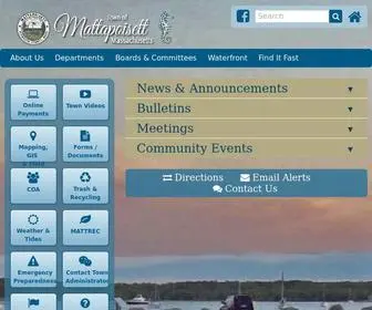 Mattapoisett.net(Town of Mattapoisett MA) Screenshot